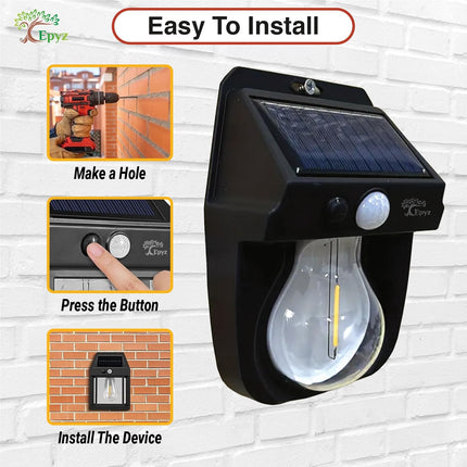Solar Motion Sensor Wall Light