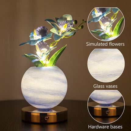 Charger led flower vase