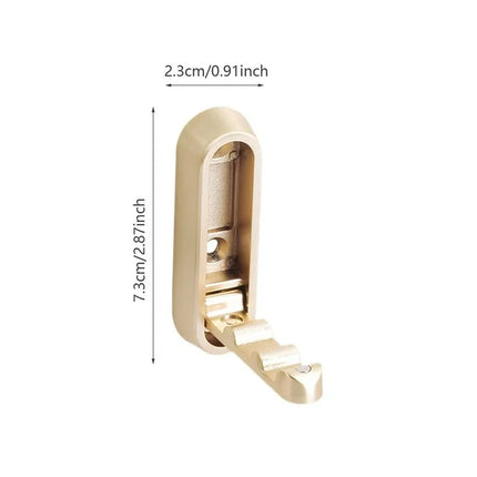 Folding Gold Wall Hooks