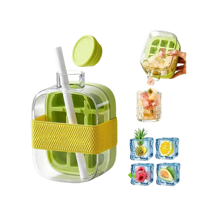 2-in-1 Silicone Ice Maker Bottle