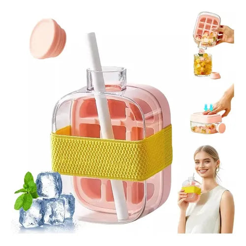 2-in-1 Silicone Ice Maker Bottle