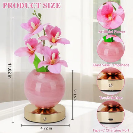 Orchid Vase Dimmable LED Lamp