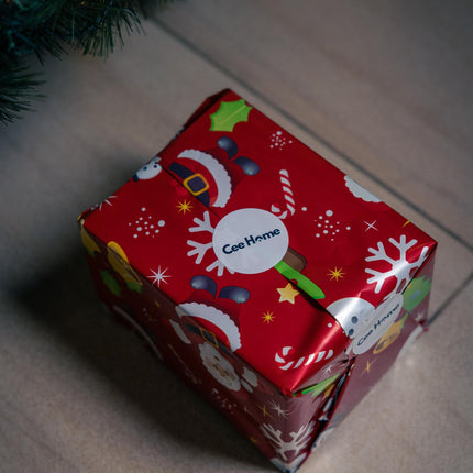 Christmas Wooden Music Box Alarm Clock