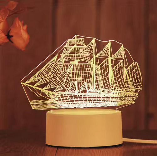 3D Lamp Desk (Boat)