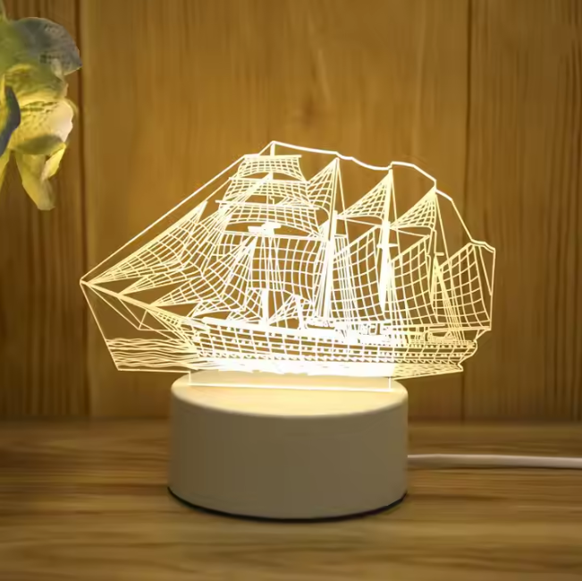 3D Lamp Desk (Boat)