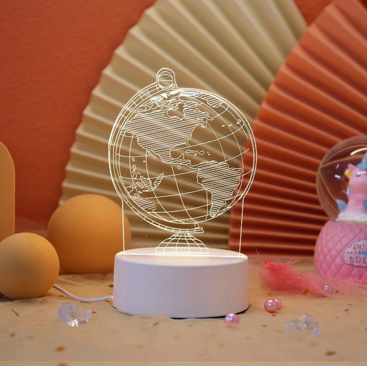 3D Lamp Desk(Globe)