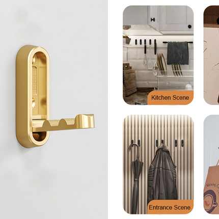 Folding Gold Wall Hooks