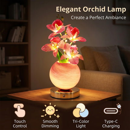 Orchid Vase Dimmable LED Lamp