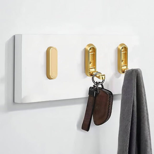 Folding Gold Wall Hooks
