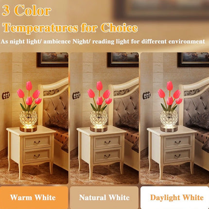Crystal Tulip Vase Lamp
