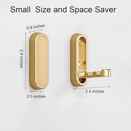 Folding Gold Wall Hooks