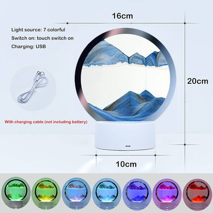 3D sand art table lamp