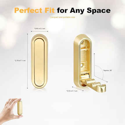 Folding Gold Wall Hooks