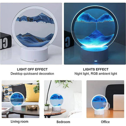 3D sand art table lamp
