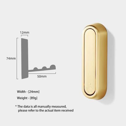 Folding Gold Wall Hooks